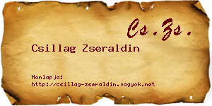 Csillag Zseraldin névjegykártya